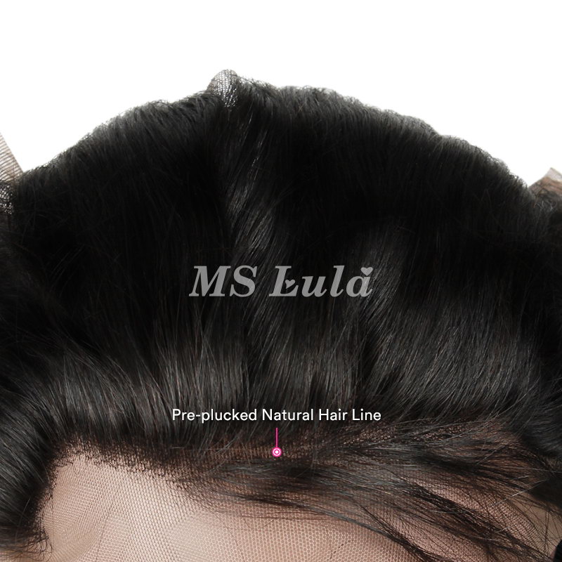 Virgin Hair Natural Straight 360 Lace Frontal Closure 22.5x4x2 With Adjustable Strap - 图片 13